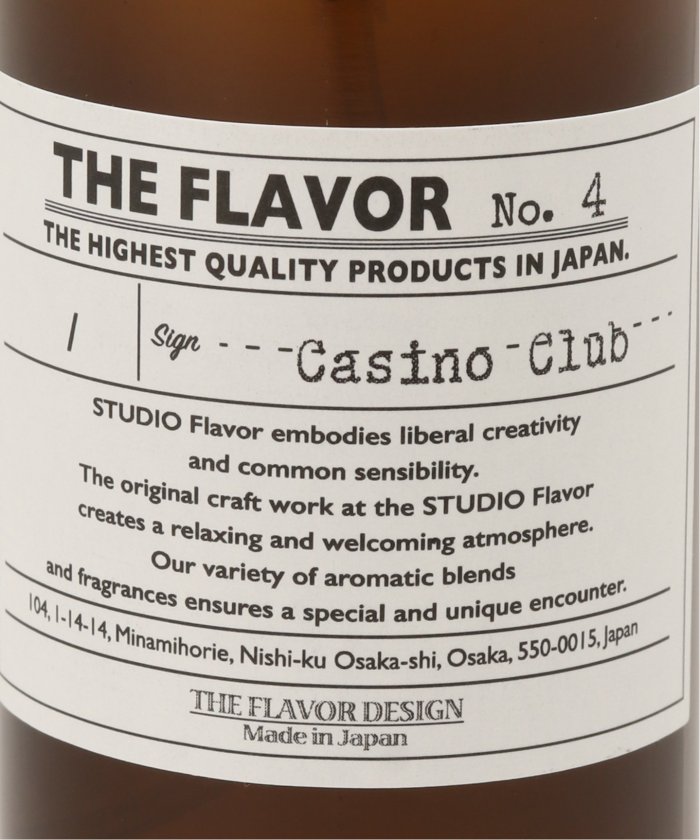 ★【THE FLAVOR DESIGN / ザ フレーバーデザイン】FABRIC MIST(Casino Club)