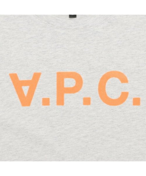 A.P.C.(アーペーセー)/アーペーセー Tシャツ 半袖カットソー トップス グレー オレンジ レディース APC F26213 COBQX ECRU CHINE ORANGE/img11