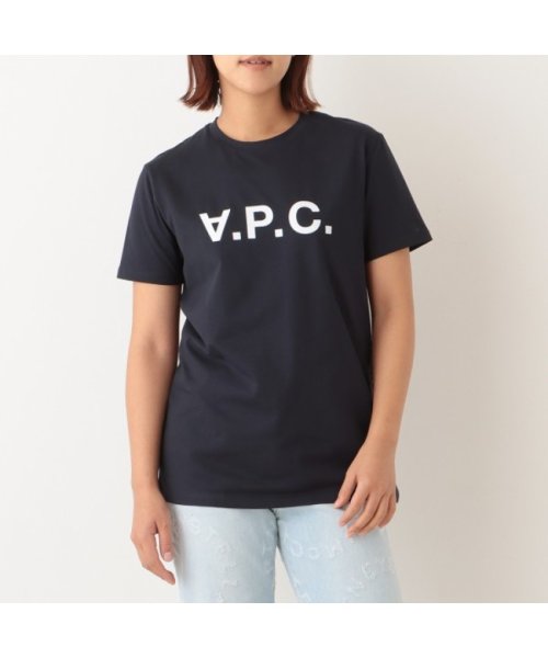 A.P.C.(アーペーセー)/アーペーセー Tシャツ 定番 半袖カットソー トップス ネイビー メンズ レディース APC COBQX H26943 IAK/img01