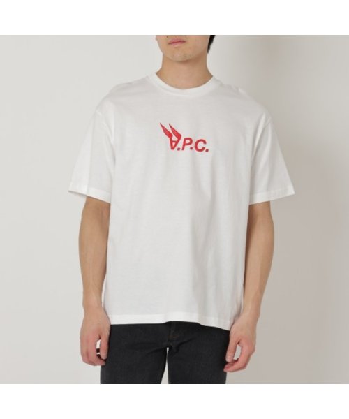 A.P.C.(アーペーセー)/アーペーセー Tシャツ 半袖カットソー トップス ホワイト メンズ APC COEIO H26294 AAB/img01