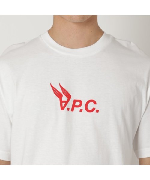 A.P.C.(アーペーセー)/アーペーセー Tシャツ 半袖カットソー トップス ホワイト メンズ APC COEIO H26294 AAB/img04