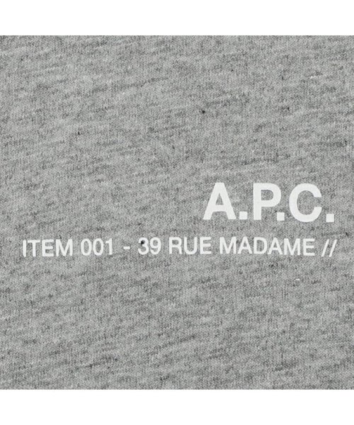 A.P.C.(アーペーセー)/アーペーセー Tシャツ 定番 半袖カットソー トップス グレー メンズ レディース APC COEOP H26904 PLA/img11