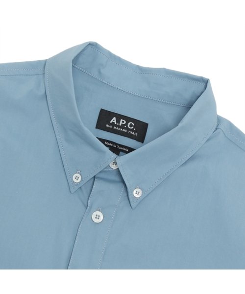 A.P.C.(アーペーセー)/アーペーセー シャツ 長袖シャツ トップス ブルー メンズ APC COEVD H12509 IAA/img03