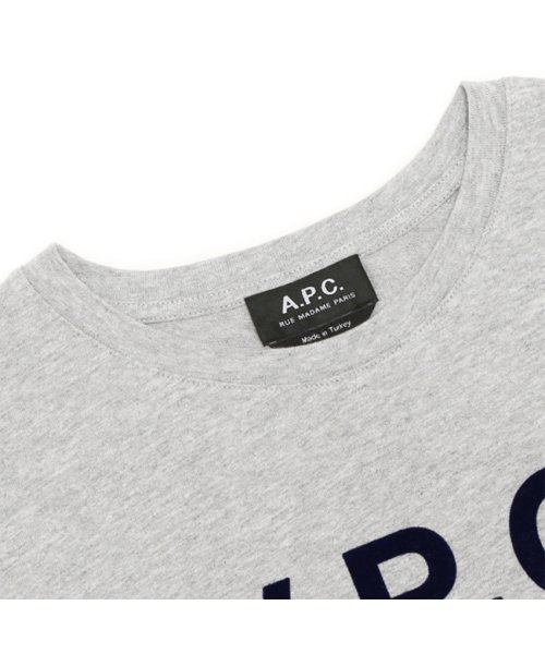 A.P.C.(アーペーセー)/アーペーセー Tシャツ 半袖カットソー トップス グレー レディース APC F26944 COEZB PLB/img03