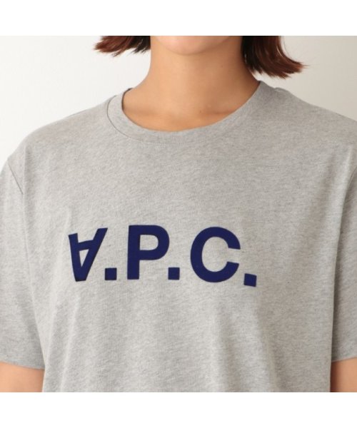 A.P.C.(アーペーセー)/アーペーセー Tシャツ 半袖カットソー トップス グレー メンズ レディース APC COEZB H26943 PLB/img04