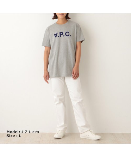 A.P.C.(アーペーセー)/アーペーセー Tシャツ 半袖カットソー トップス グレー メンズ レディース APC COEZB H26943 PLB/img05