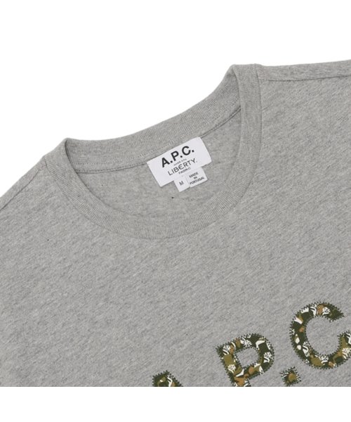 A.P.C.(アーペーセー)/アーペーセー Tシャツ カモ リバティ 半袖カットソー トップス グレー メンズ APC H26233 COFDW PLB/img03