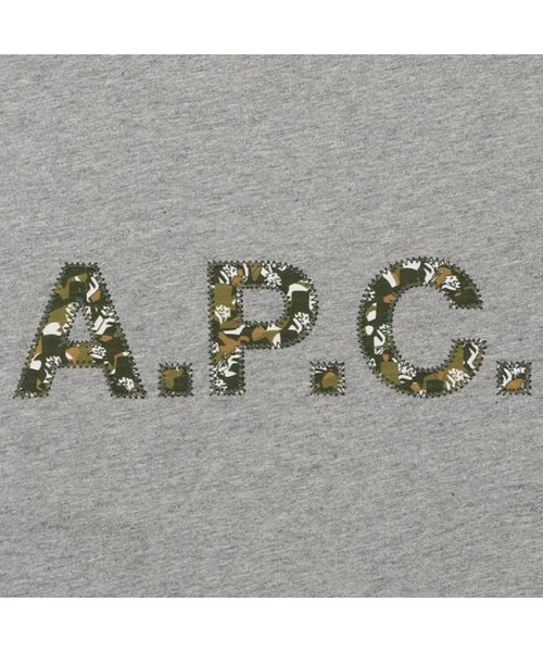 A.P.C.(アーペーセー)/アーペーセー Tシャツ カモ リバティ 半袖カットソー トップス グレー メンズ APC H26233 COFDW PLB/img06