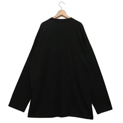 バレンシアガ ロングTシャツ トップス ロングスリーブオーバーサイズ ブラック メンズ BALENCIAGA 681046 TNVL1 1070 BALENCIAGA 約S 約M 約L バレンシアガ ロングTシャツ トップス ロングスリーブオーバーサイズ ブラック メンズ TNVL1