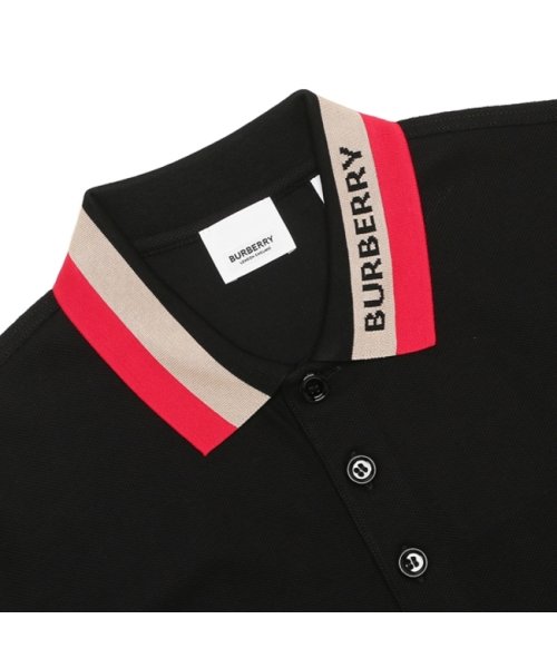 BURBERRY(バーバリー)/バーバリー ポロシャツ コットンピケ ロゴディテール ブラック メンズ BURBERRY 8039265 A1189/img03