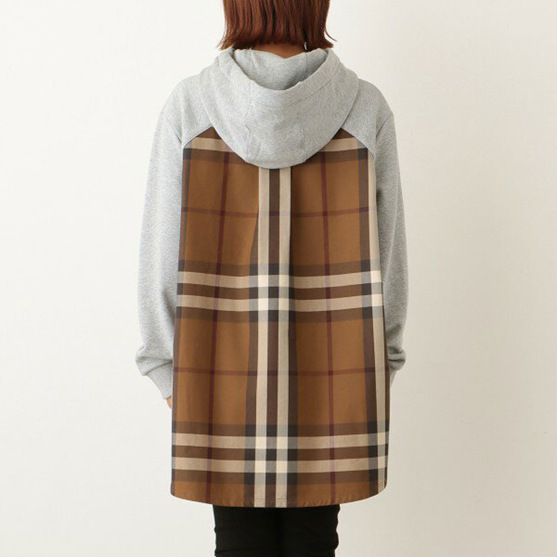 バーバリー パーカー ベティ トップス フーディー グレー レディース BURBERRY 8048924 A2142