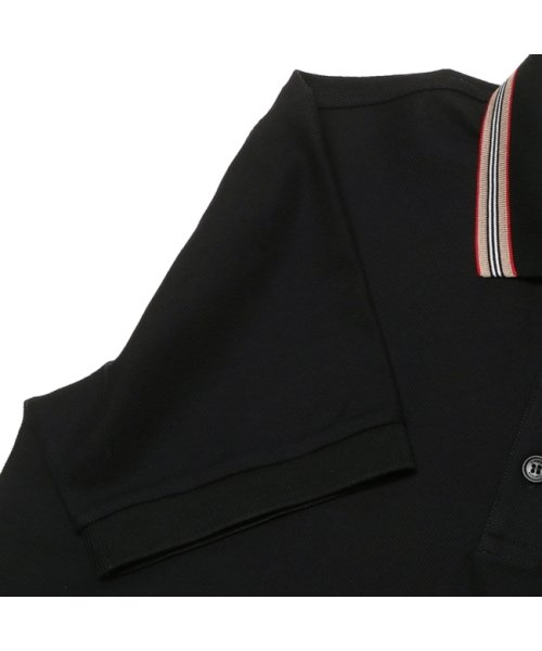 BURBERRY(バーバリー)/バーバリー ポロシャツ アイコンストライプカラー コットンピケ ポロシャツ ブラック メンズ BURBERRY 8053773 A1189/img07