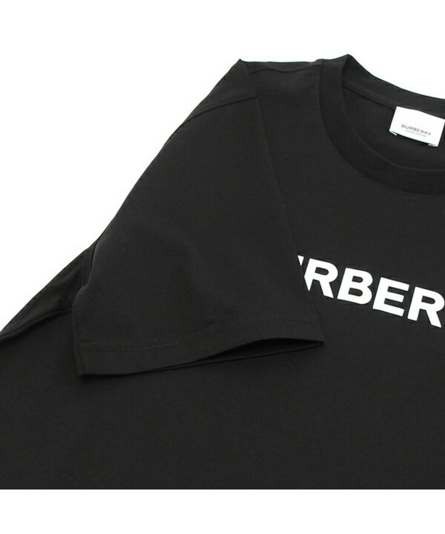 バーバリー Tシャツ 半袖カットソー トップス ブラック レディース BURBERRY 8055251 A1189