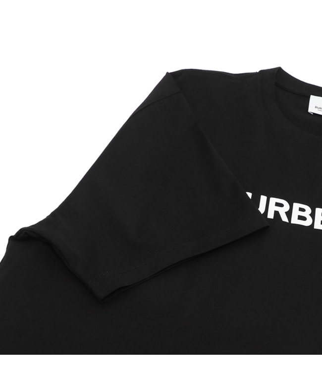 バーバリー ホースマーク ビッグ ロゴ 刺繍 半袖 Tシャツ M 黒