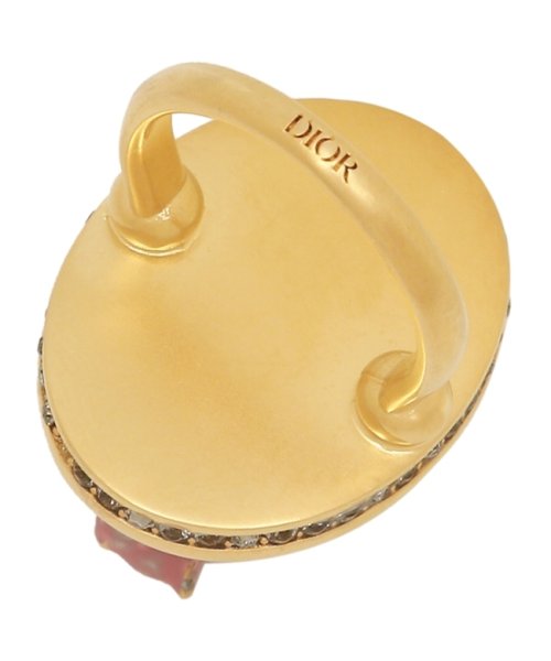 Dior(ディオール)/クリスチャンディオール リング アクセサリー Dチャームポップ Mサイズ 指輪 レオパード ゴールド ピンク レディース Christian Dior R107/img05