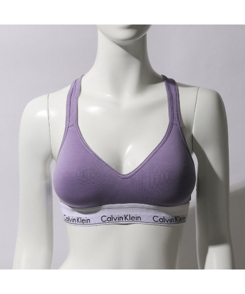 Calvin Klein(カルバンクライン)/カルバンクライン ブラジャー ブラレット モダン コットン カップ付 パープル レディース CALVIN KLEIN QF1654 545/img02