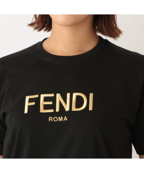 FENDI(フェンディ)/フェンディ Tシャツ トップス ロゴ ブラック レディース FENDI FS7254 AK6J F0GME/img04