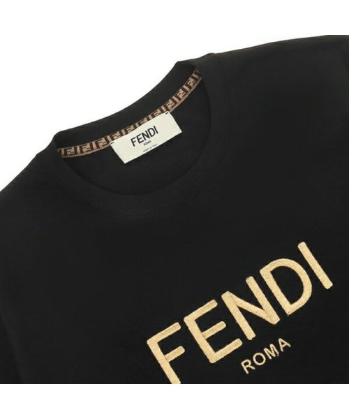 FENDI(フェンディ)/フェンディ Tシャツ トップス ロゴ ブラック レディース FENDI FS7254 AK6J F0GME/img08