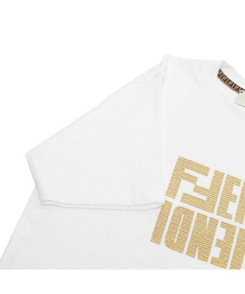 FENDI(フェンディ)/フェンディ Tシャツ トップス ロゴ ホワイト レディース FENDI FS7254 AKS4 F0ZNM/img12