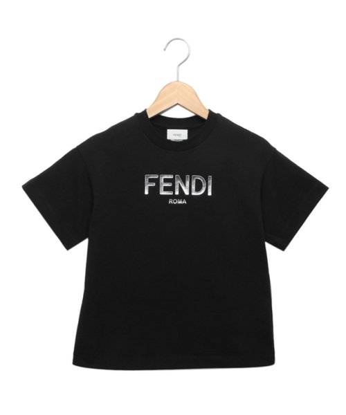 FENDI(フェンディ)/フェンディ Tシャツ ブラック キッズ レディース 子供服 レディース FENDI JUI137 7AJ F1L13/img01
