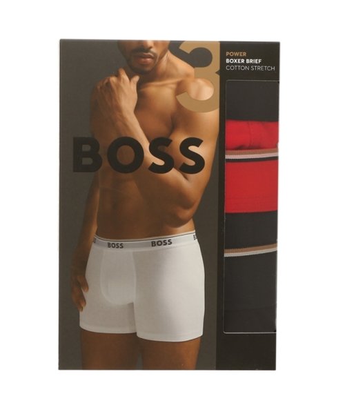 HUGOBOSS(ヒューゴボス)/ヒューゴ ボス ボクサーパンツ アンダーウェア レギュラー丈 ブラック ネイビー レッド メンズ HUGO BOSS 50489606 974/img07