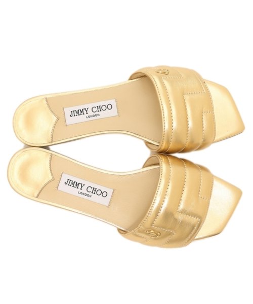 JIMMY CHOO(ジミーチュウ)/ジミーチュウ サンダル ミュール フラットシューズ ゴールド レディース JIMMY CHOO THEMIS FLAT RBA/img03