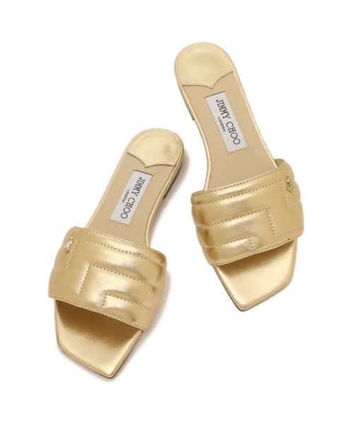 JIMMY CHOO(ジミーチュウ)/ジミーチュウ サンダル ミュール フラットシューズ ゴールド レディース JIMMY CHOO THEMIS FLAT RBA/img05