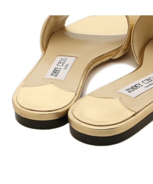 JIMMY CHOO(ジミーチュウ)/ジミーチュウ サンダル ミュール フラットシューズ ゴールド レディース JIMMY CHOO THEMIS FLAT RBA/img06