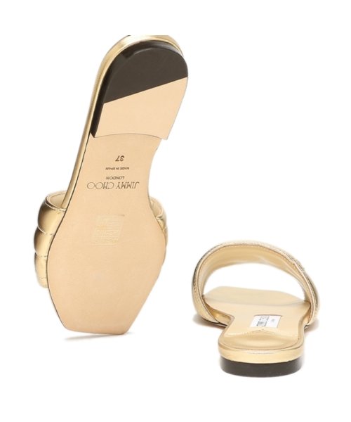 JIMMY CHOO(ジミーチュウ)/ジミーチュウ サンダル ミュール フラットシューズ ゴールド レディース JIMMY CHOO THEMIS FLAT RBA/img08