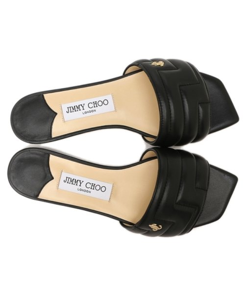 JIMMY CHOO(ジミーチュウ)/ジミーチュウ サンダル ミュール フラットシューズ ブラック レディース JIMMY CHOO THEMIS FLAT NBA/img03