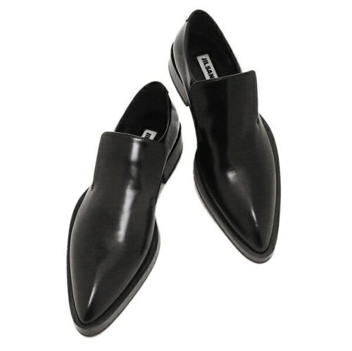 ジルサンダー ローファー ポインテッドトゥ ブラック レディース JIL SANDER J16WR0003P2775 001 JIL SANDER ジルサンダー ローファー ポインテッドトゥ ブラック レディース J16WR0003P2775 約24