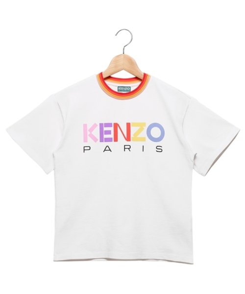 KENZO(ケンゾー)/ケンゾー Tシャツ ロゴ プリントT ホワイト マルチ キッズ KENZO 10P/img01
