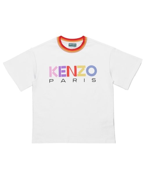 KENZO(ケンゾー)/ケンゾー Tシャツ ロゴ プリントT ホワイト マルチ キッズ KENZO 10P/img05