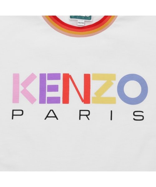 KENZO(ケンゾー)/ケンゾー Tシャツ ロゴ プリントT ホワイト マルチ キッズ KENZO 10P/img06