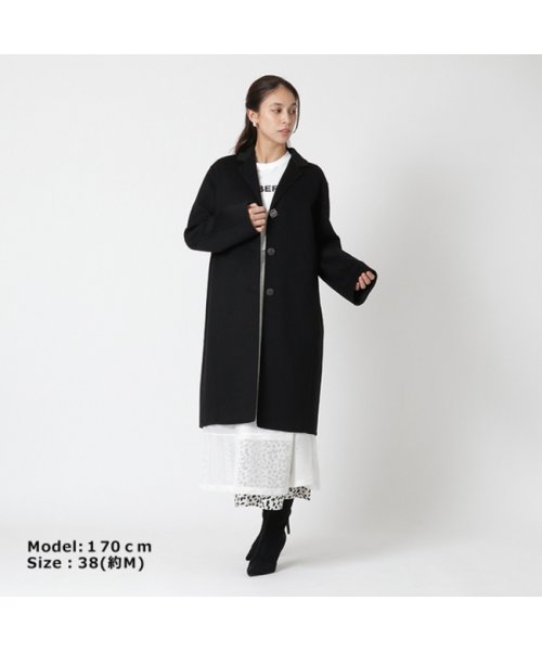 ロエベ コート アナグラム ダブルフェイス ブラック レディース LOEWE S359Y01X52 1100 LOEWE 約XS 約S 約M ロエベ コート アナグラム ダブルフェイス ブラック レディース S359Y01X52