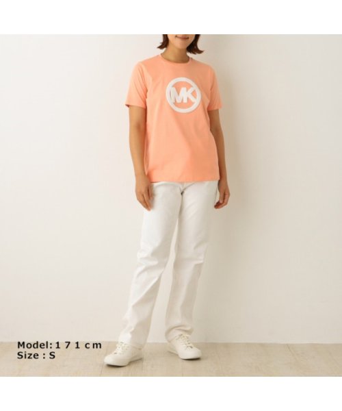 MICHAEL KORS(マイケルコース)/マイケルコース アウトレット Tシャツ オレンジ レディース MICHAEL KORS JF150I897J CREAMSICLE/img05