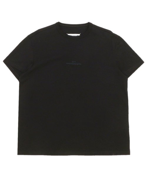MAISON MARGIELA(メゾンマルジェラ)/メゾンマルジェラ Tシャツ Sサイズ トップス 半袖カットソー ロゴT ブラック メンズ Maison Margiela S50GC0681 S22816 90/img05