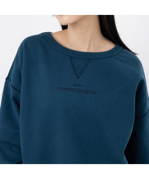 メゾンマルジェラ スウェットシャツ トップス プルオーバー ネイビー メンズ レディース Maison Margiela S50GU0194 S25520 52 Maison Margiela メゾンマルジェラ スウェットシャツ トップス プルオーバー ネイビー メンズ レディース S50GU0194 S25520