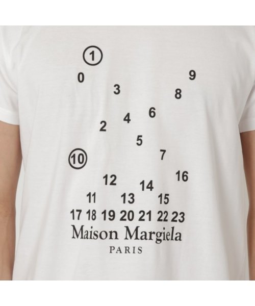 MAISON MARGIELA(メゾンマルジェラ)/メゾンマルジェラ Tシャツ Sサイズ トップス 半袖カットソー ロゴT ホワイト メンズ Maison Margiela S51GC0516 S22816 10/img04