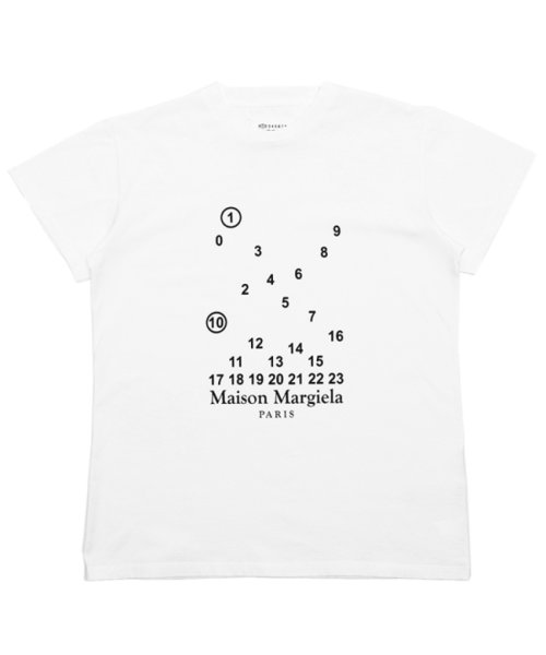 MAISON MARGIELA(メゾンマルジェラ)/メゾンマルジェラ Tシャツ Sサイズ トップス 半袖カットソー ロゴT ホワイト メンズ Maison Margiela S51GC0516 S22816 10/img05