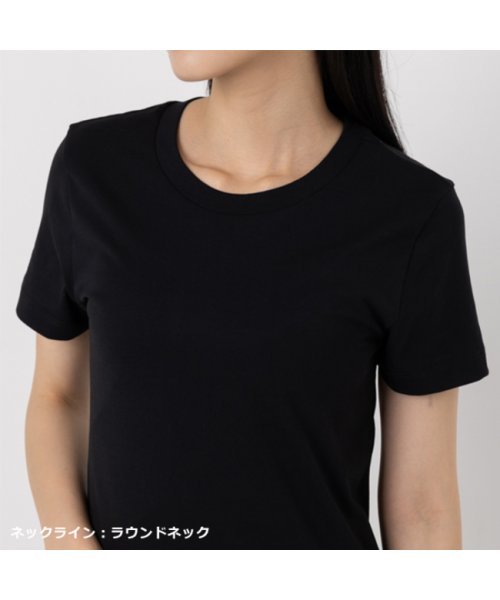 MM6 Maison Margiela(MM６　メゾンマルジェラ)/エムエムシックス メゾンマルジェラ Tシャツ 半袖カットソー トップス ブラック レディース MM6 Maison Margiela S52GC0280 S24/img05