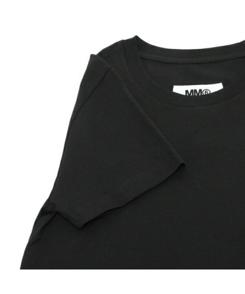 MM6 Maison Margiela(MM６　メゾンマルジェラ)/エムエムシックス メゾンマルジェラ Tシャツ 半袖カットソー トップス ブラック レディース MM6 Maison Margiela S52GC0280 S24/img12
