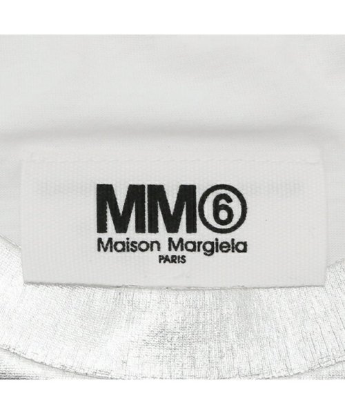 MM6 Maison Margiela(MM６　メゾンマルジェラ)/エムエムシックス メゾンマルジェラ Tシャツ シルバー ホワイト レディース MM6 Maison Margiela S52GC0282 S23588 972/img11