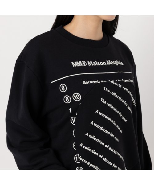 MM6 Maison Margiela(MM６　メゾンマルジェラ)/エムエムシックス メゾンマルジェラ スウェットシャツ ブラック レディース MM6 Maison Margiela S52GU0193 S25537 900/img04