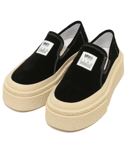 MM6 Maison Margiela(MM６　メゾンマルジェラ)/エムエムシックス メゾンマルジェラ スニーカー モカシン スリッポン ブラック レディース MM6 Maison Margiela S59WR0088 P524/img01