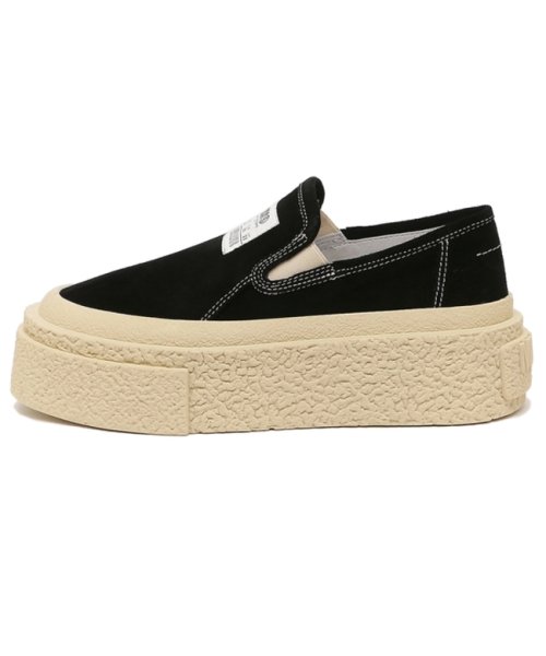エムエムシックス メゾンマルジェラ スニーカー モカシン スリッポン ブラック レディース MM6 Maison Margiela S59WR0088 P524 メゾンマルジェラ MM6 Maison Margiela エムエムシックス スニーカー モカシン スリッポン ブラック レディース S59WR0088