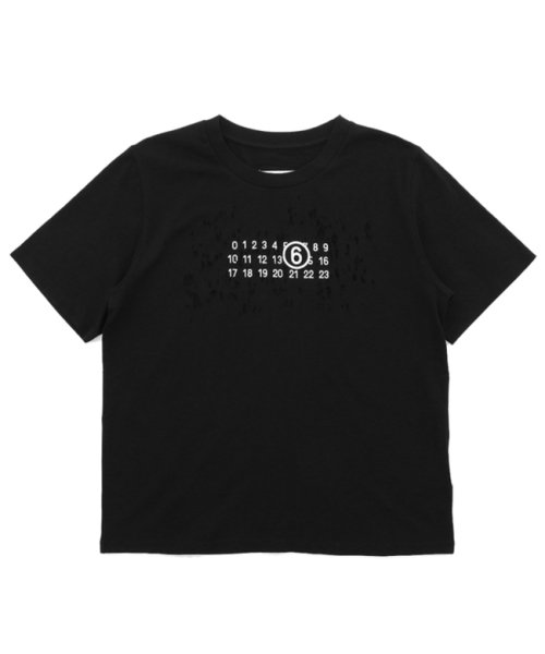 MM6 Maison Margiela(MM６　メゾンマルジェラ)/エムエムシックス メゾンマルジェラ Tシャツ 半袖カットソー トップス ブラック レディース MM6 Maison Margiela S62GD0152 S23/img05