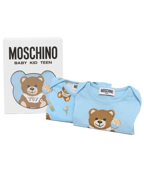 MOSCHINO(モスキーノ)/モスキーノ ロンパース ギフトセット テディベア ブルー キッズ MOSCHINO M5Y017－LAB59 84495/img01