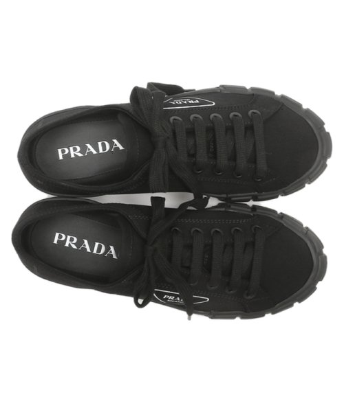 PRADA(プラダ)/プラダ スニーカー 靴 シューズ ギャバジン トライアングルロゴ ブラック メンズ PRADA 2EG302 GUD F0002/img03