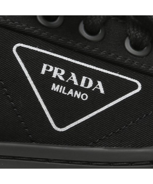 PRADA(プラダ)/プラダ スニーカー 靴 シューズ ギャバジン トライアングルロゴ ブラック メンズ PRADA 2EG302 GUD F0002/img04